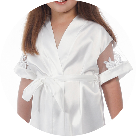 02 robe personalizado infantil toque de seda com tule bordado robe julinha
