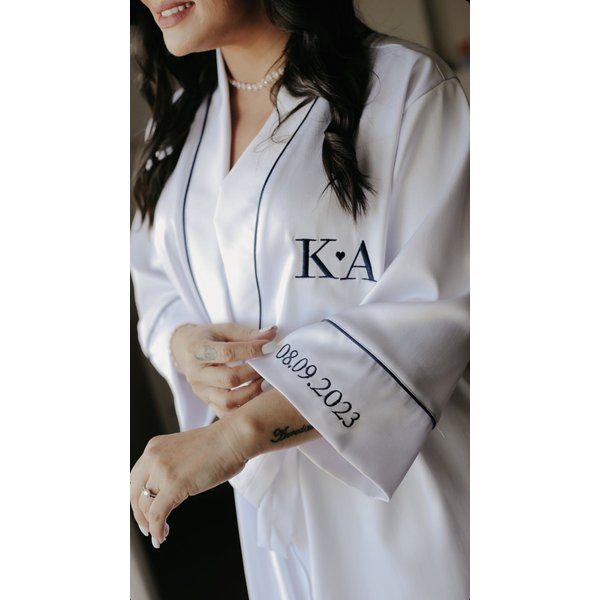 Robe Personalizado Com Bordados Para Noivas Robe Isabela