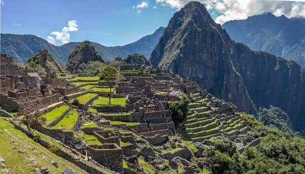 vista da cidadela inca de machu picchu